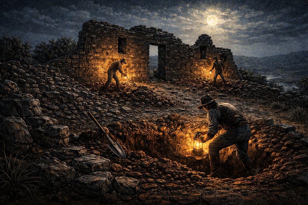 La fouille des ruines