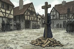 La sorcière sur le bucher