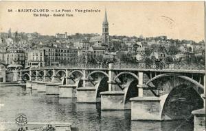 Le pont de Saint-Cloud en 1808