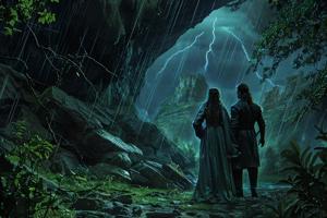 Les amoureux sous l'orage