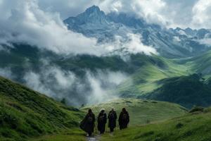 Nains dans la montagne
